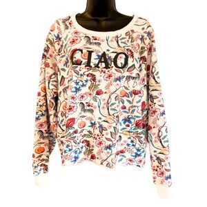 Maeve Ciao Floral Sweatshirt